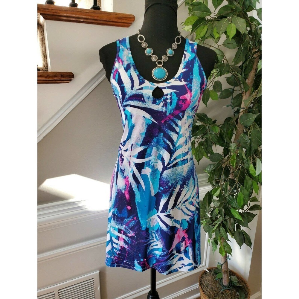 Tonic Active Women's Multicolor Polyamide Sleeveless Scoop Neck Athletic Dress M